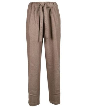 Myths Slim-Fit Trousers - Brown