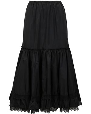 Ganni Rokken ,Zwart ,Nylon Rok