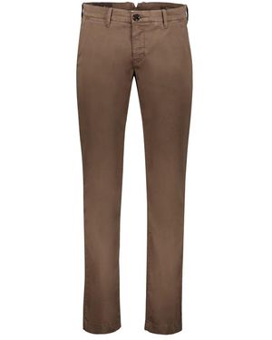 Moorer Katoenen Chino Broek - Bruin