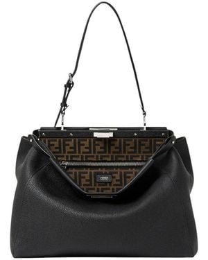 Fendi My Peekaboo Large Bag - Zwart