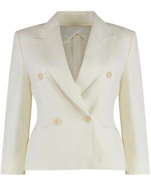 Max Mara Dorico Double-Breasted Blazer - Naturel