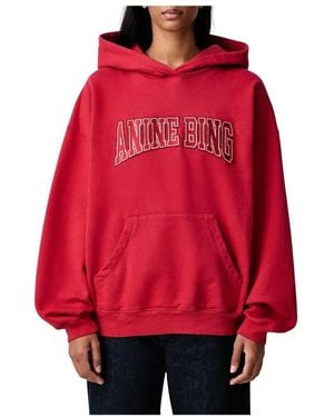 Anine Bing Hoodies - Rojo