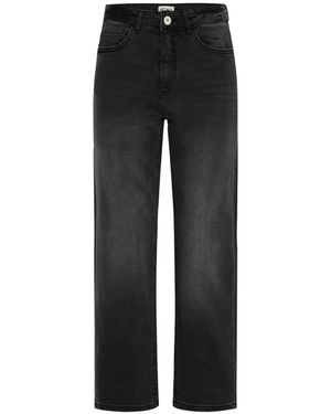 Ichi Straight Fit Jeans - Black