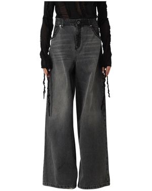 Blumarine Wide Jeans - Black