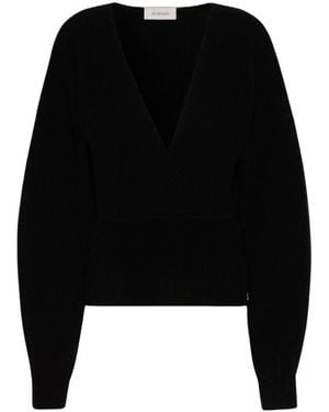 Max Mara Truien & Vesten ,Zwart ,Wol Maglia A Coste