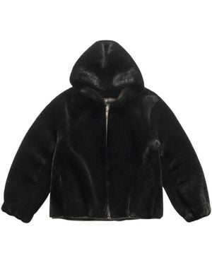 Just things we like Faux Fur & Shearling Jackets - Black