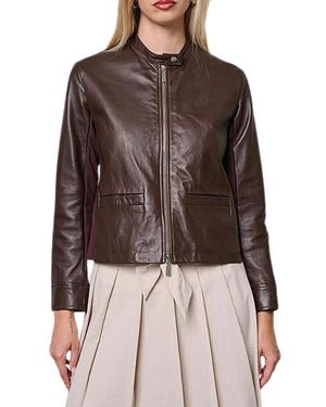 Kaos Leather Jackets - Marron