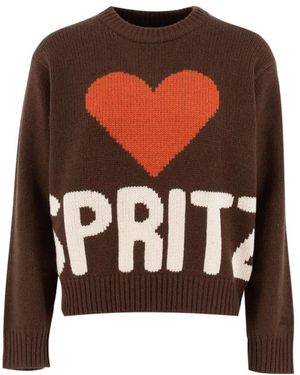 Mc2 Saint Barth Round-Neck Knitwear - Marron