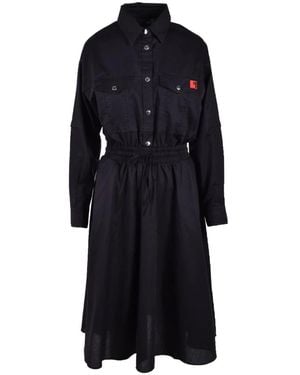 Love Moschino Abito da donna in cotone lycra - Nero