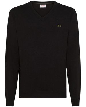 Sun 68 Round-Neck Knitwear - Negro