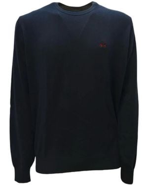 La Martina Round-Neck Knitwear - Blue