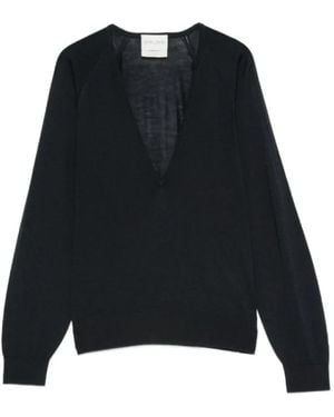 forte_forte V-Neck Knitwear - Negro