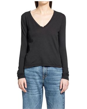 James Perse Long Sleeve Tops - Black