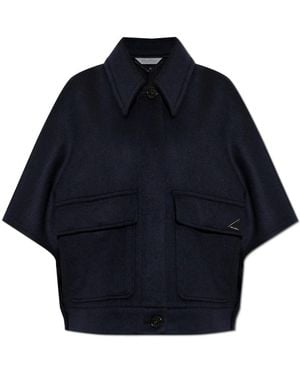 Max Mara Truien & Vesten ,Blauw ,Kasjmier Dream Cashmere Poncho
