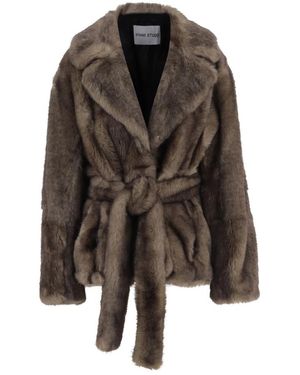 Stand Studio Faux Fur & Shearling Jackets - Marron