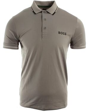 HUGO Tops ,Grijs ,Polyester Paul Pro Polo