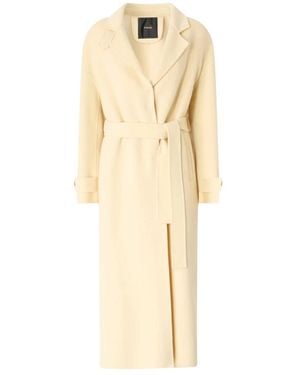 Pinko Jassen ,Geel ,Belted Coats - Naturel
