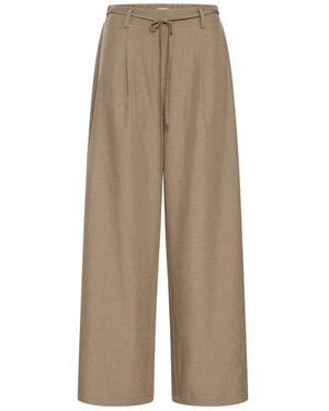Ichi Wide Trousers - Natural