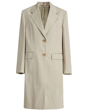 Prada Single-Breasted Coats - Neutro