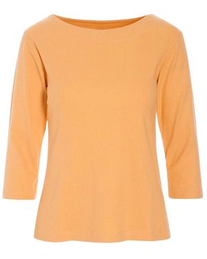 Bitte Kai Rand Truien & Vesten ,Oranje ,Katoen Ronde Hals Gebreide Kleding