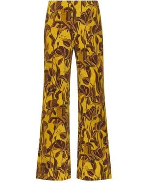 Maliparmi Wide Trousers - Yellow