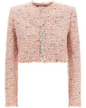 Balmain Tweed Jackets - Rosa
