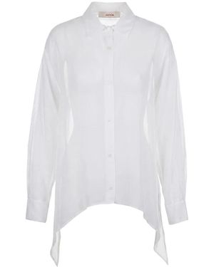 Jucca Overhemden ,Wit ,Katoen Camicia Colletto Classico