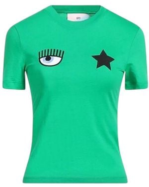 Chiara Ferragni T-Shirts - Green