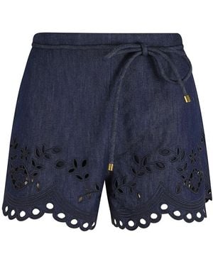 Zimmermann Denim Shorts - Blu