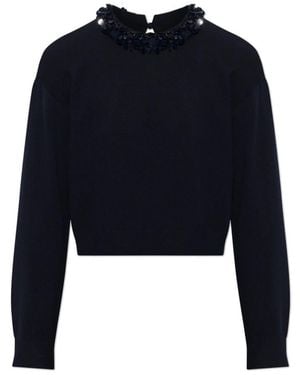 Ulla Johnson Amelia Woll-Rollkragenpullover - Blau