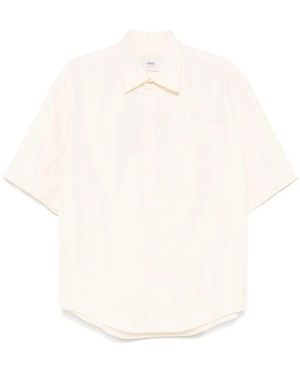Ami Paris Boxy Short Sleeve Shirt - Weiß