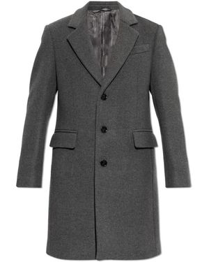 Burberry Single-Breasted Coats - Gris