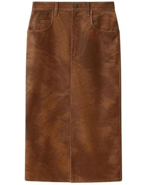 Isabel Marant Leather Skirts - Brown