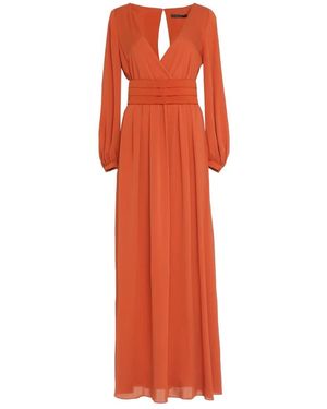 Max Mara Tasca Seiden-Maxikleid - Orange