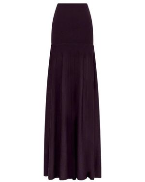 Rabanne Wol Gebreide Maxi Rok - Paars