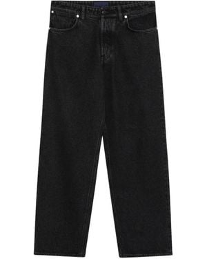Stone Island Straight Jeans - Negro
