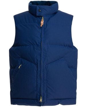 Manifattura Ceccarelli Blauwe Donsvest Jas Aw25