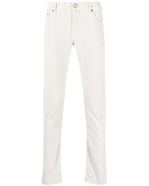 Jacob Cohen Slim-Fit Trousers - Blanco