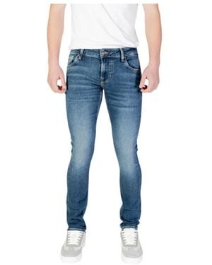 Guess Moderne Slim Fit Casual Broek - Blauw