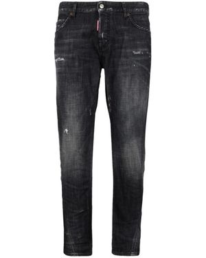 DSquared² Jeans ,Zwart ,Katoen Slim Twist Jeans - Blauw