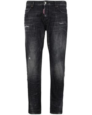 DSquared² Jeans ,Zwart ,Katoen Slim Twist Jeans - Blauw