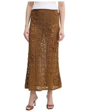 Pinko Midi Skirts - Marrón