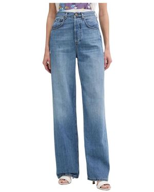 Twinset Wide Jeans - Azul