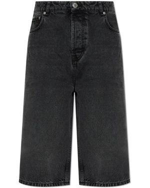 Ami Paris Denim Shorts - Black