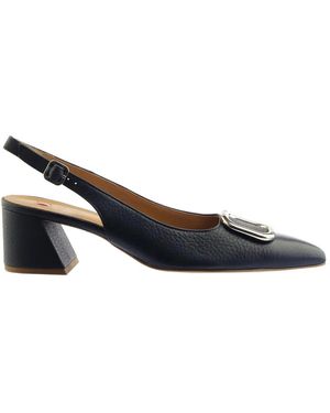 Högl Schoenen ,Blauw ,Leer Jennifer Pump