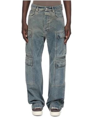 Rick Owens Wide Jeans - Gris