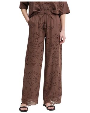 Ermanno Scervino Broeken ,Bruin ,Katoen Wide Broeken