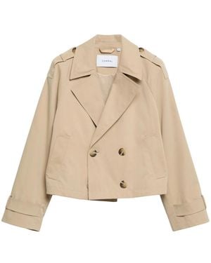 Comma, Cropped Trench-Jacke - Natur