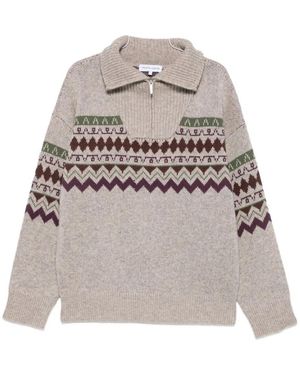 Maison Labiche V-Neck Knitwear - Gris