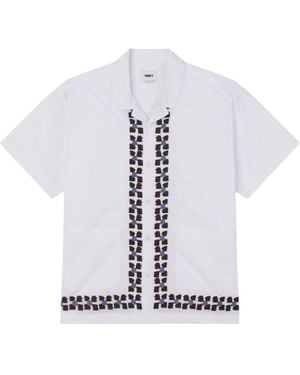 Obey Short Sleeve Shirts - Blanc